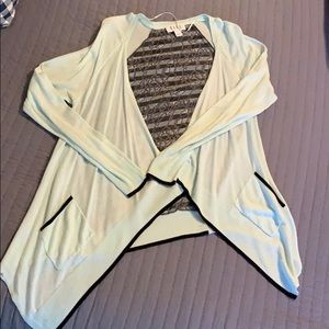 Elle open cardigan sweater